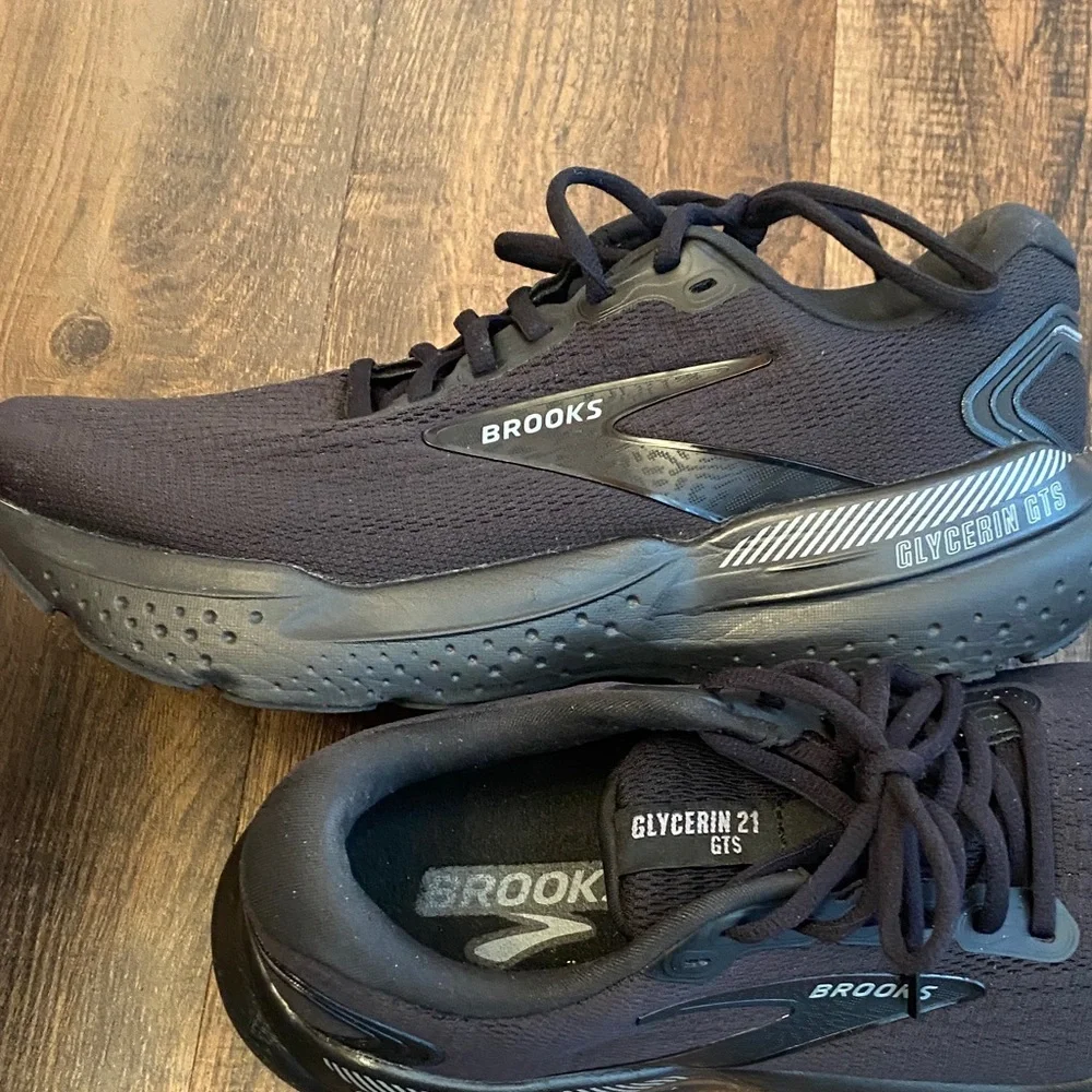 Brooks Glycerin 21 Gts Black Athletic Shoes - Picture 5 of 12